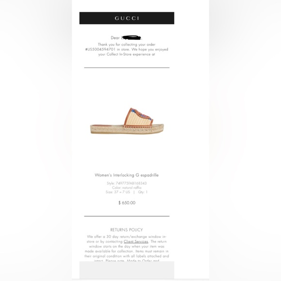 GUCCI ~ Like New! 2023 SE Women's Interlocking G espadrille, size 37, 7US. - Picture 6 of 9